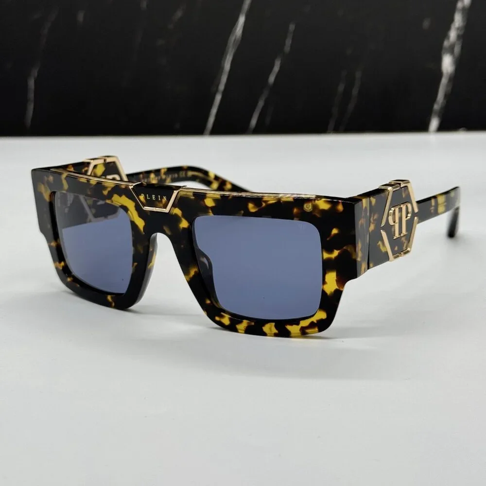 NEW SPP092M 0781 PHILIPP PLEIN GLOOM HAVANA MEN SUNGLASSES